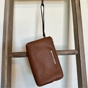 Michael Kors Brown Wristlet